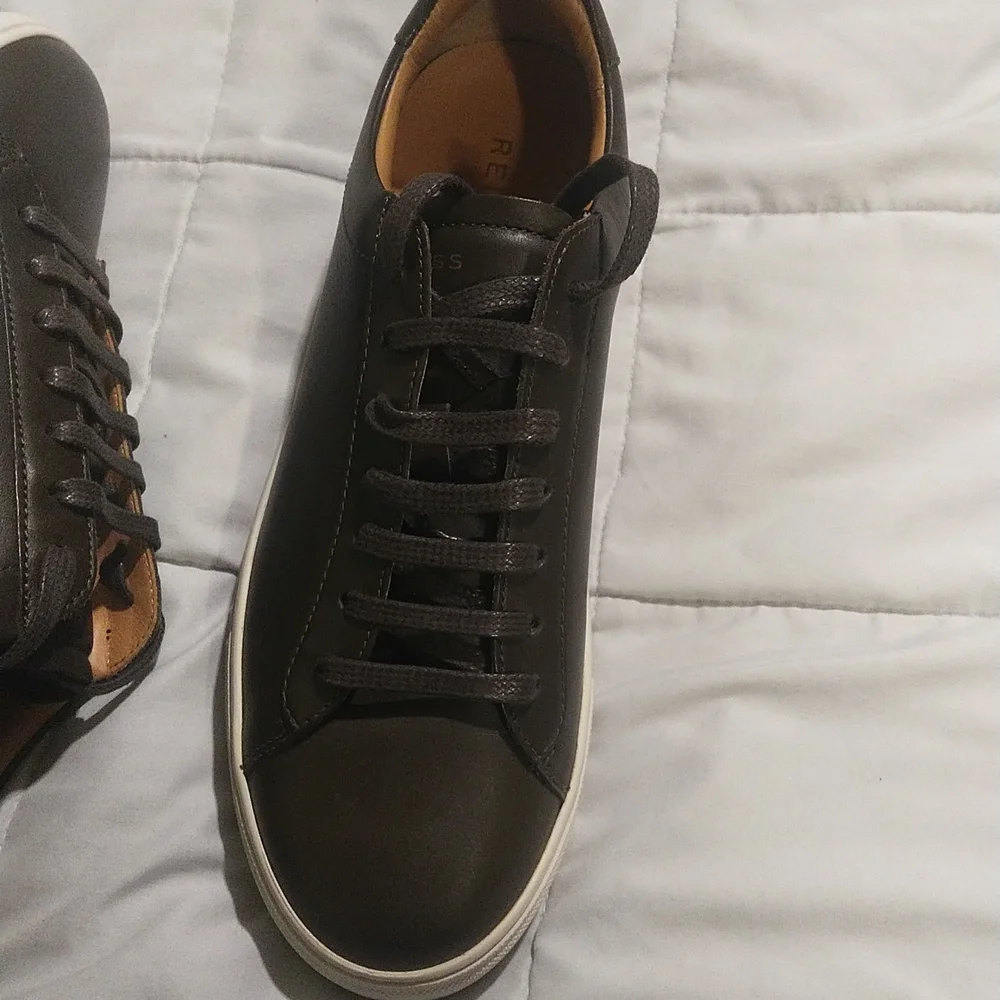 Reiss FINLEY lace up calf sneakers - Picture 7 of 10
